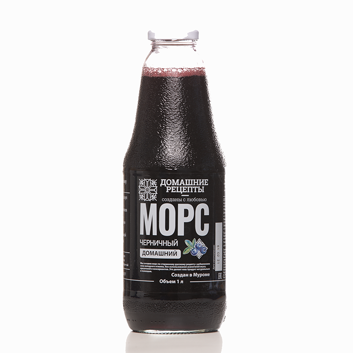 Морс Черничный Домашние рецепты без сахара 1 л Santreyd 15112