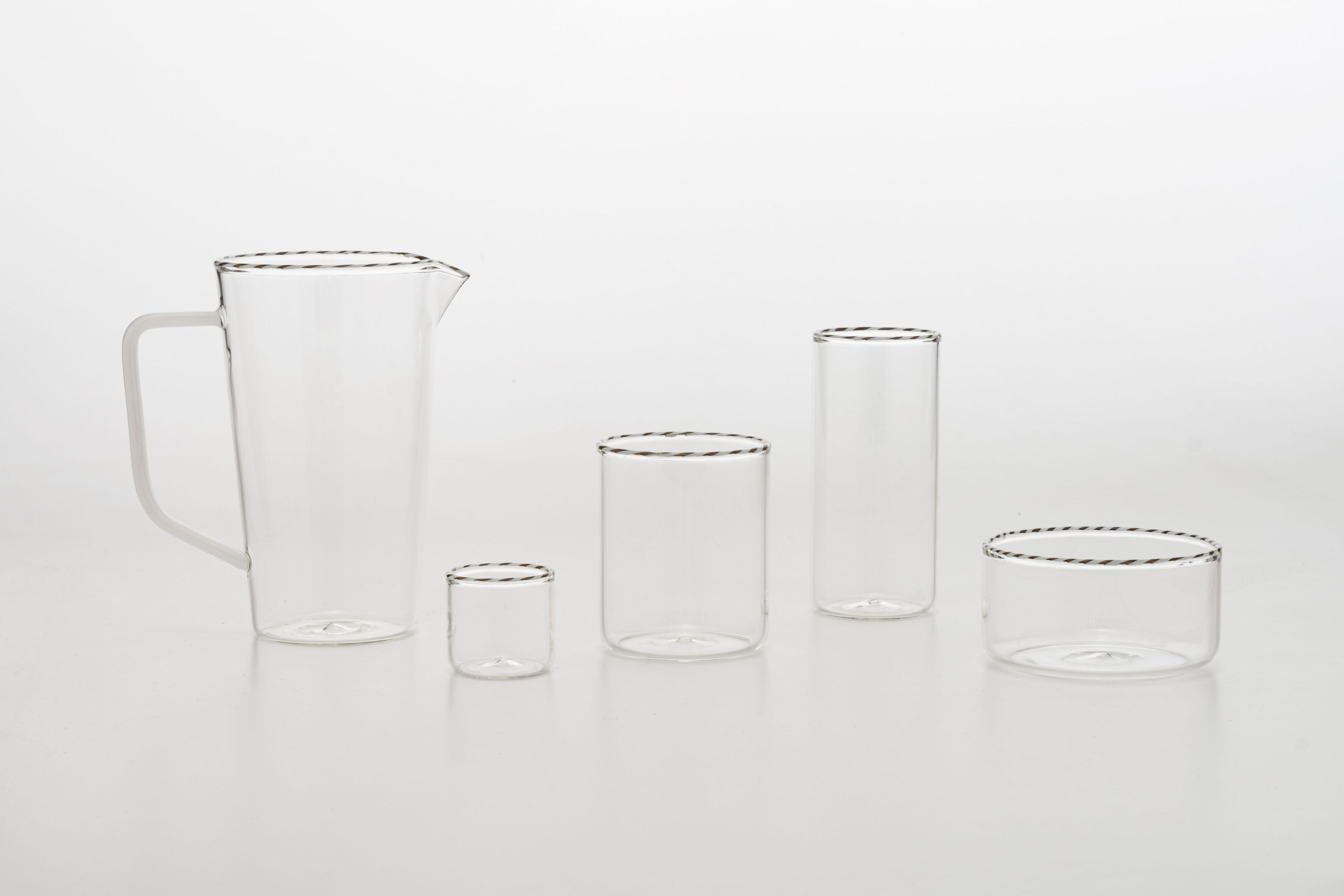 Стакан для воды из боросиликатного стекла Zafferano плетение ARCH-00105843 - Вид №3