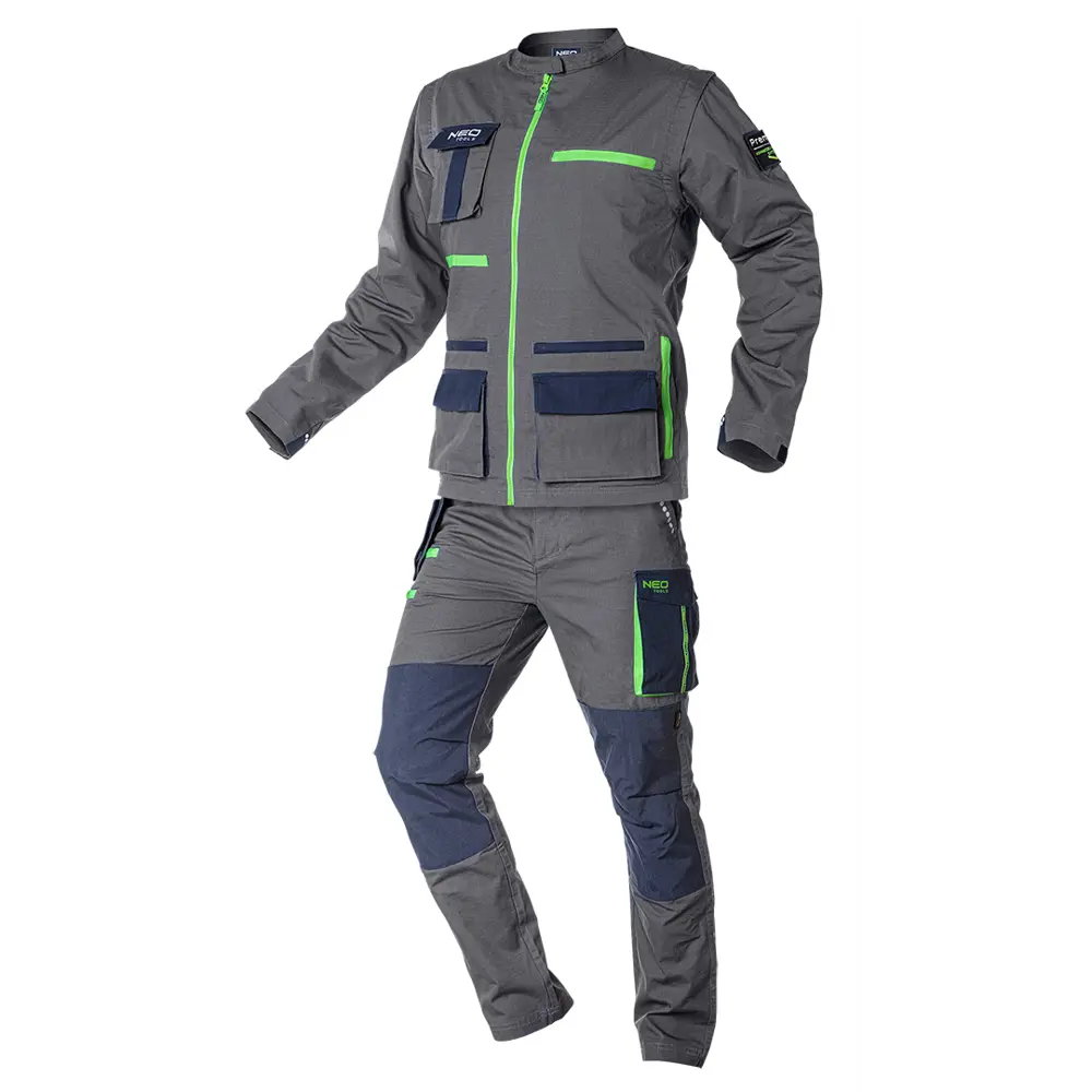 Брюки рабочие Neo Tools Premium серые/темно-синие/зеленые хлопок размер XL рост 184-187 STLM-2197507 - Вид №9