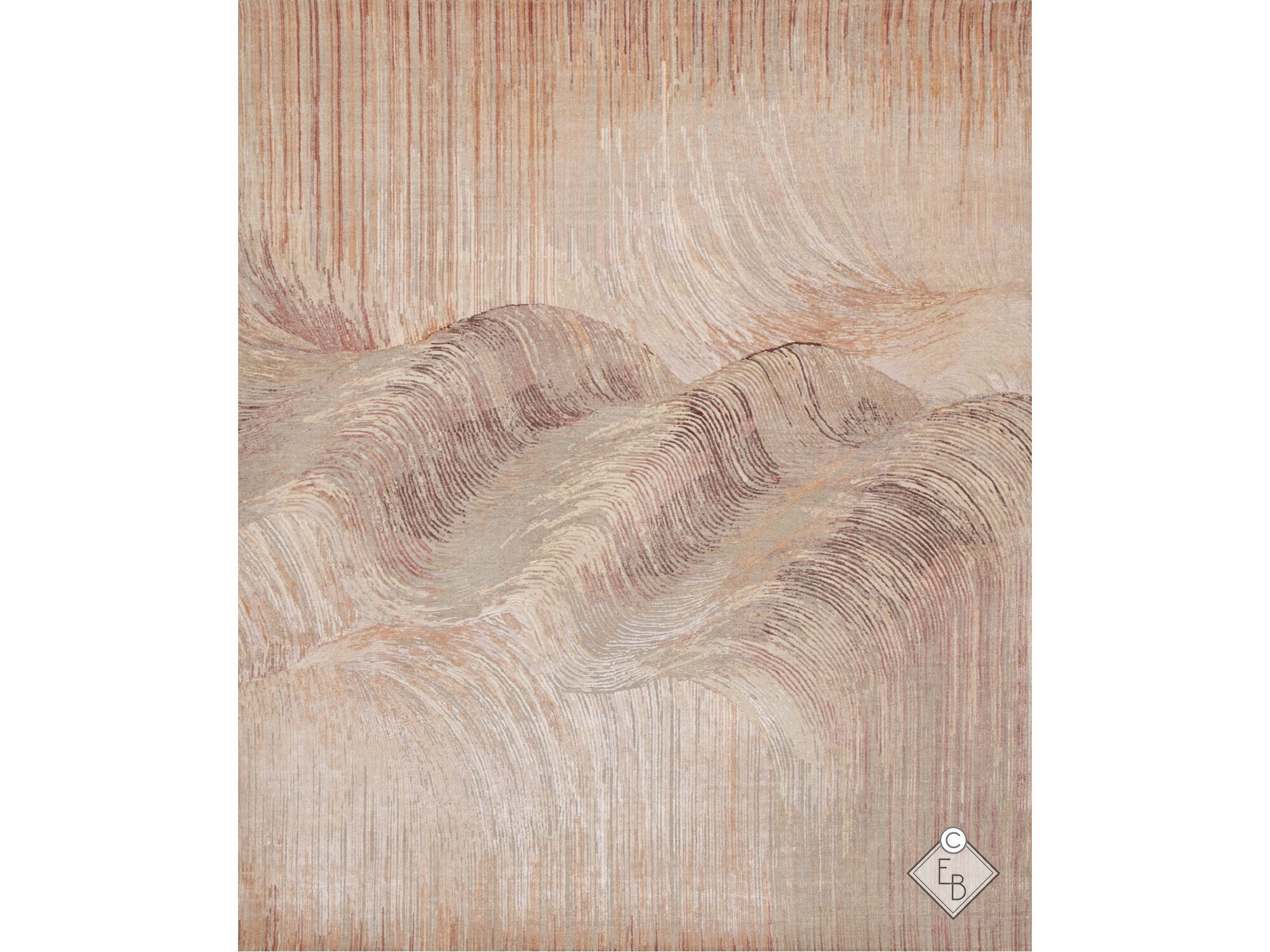 Прямоугольный ковер из бамбукового шелка и шерсти Edition Bougainville Inspiration ARCH-00127924