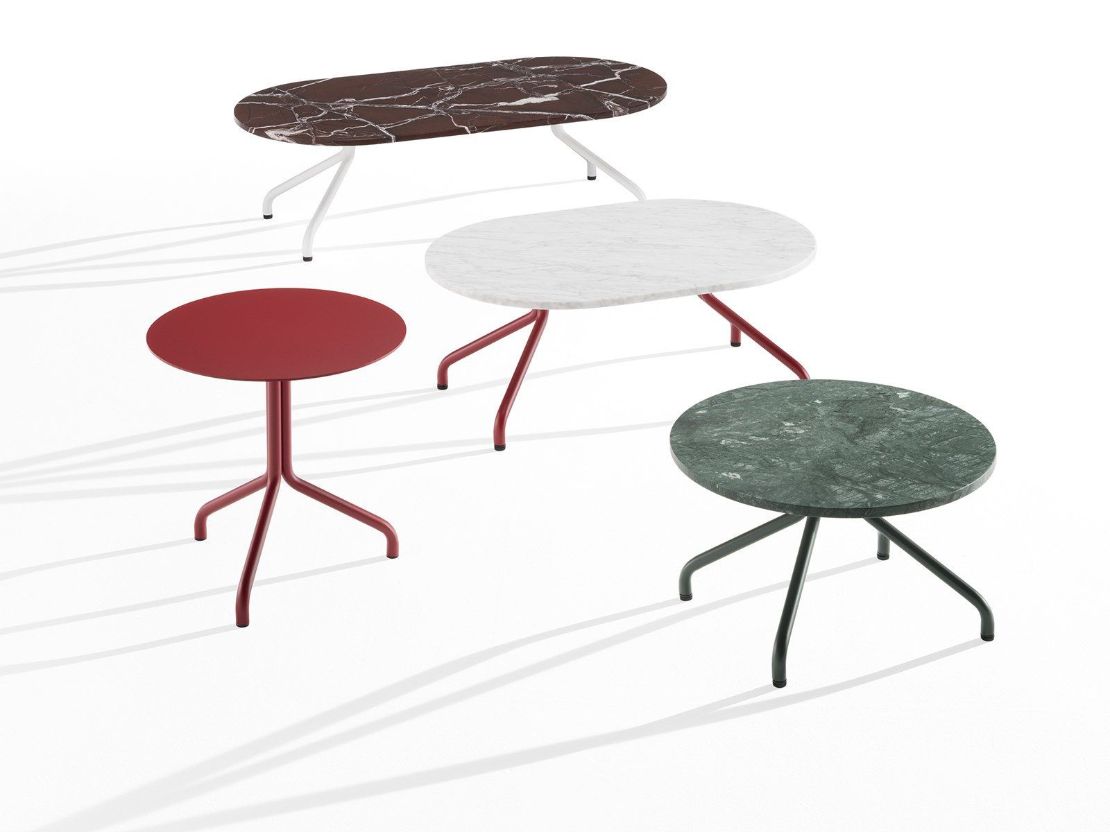 Высокий круглый металлический журнальный столик B-LINE AD.От ARCH-00124020 - Вид №4