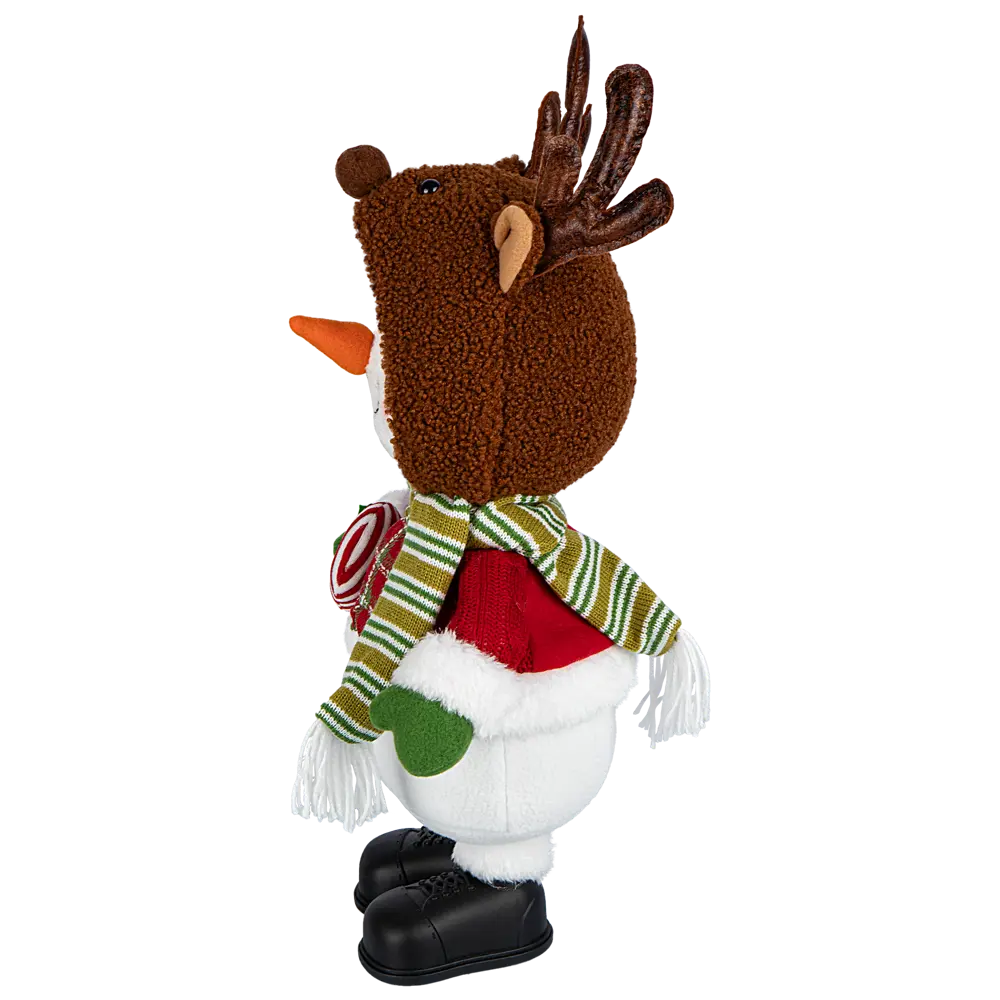 89368045 Декоративная фигура Снеговик в шапочке олененка 28x15 см STLM-1355636 Santreyd Christmas - Вид №3