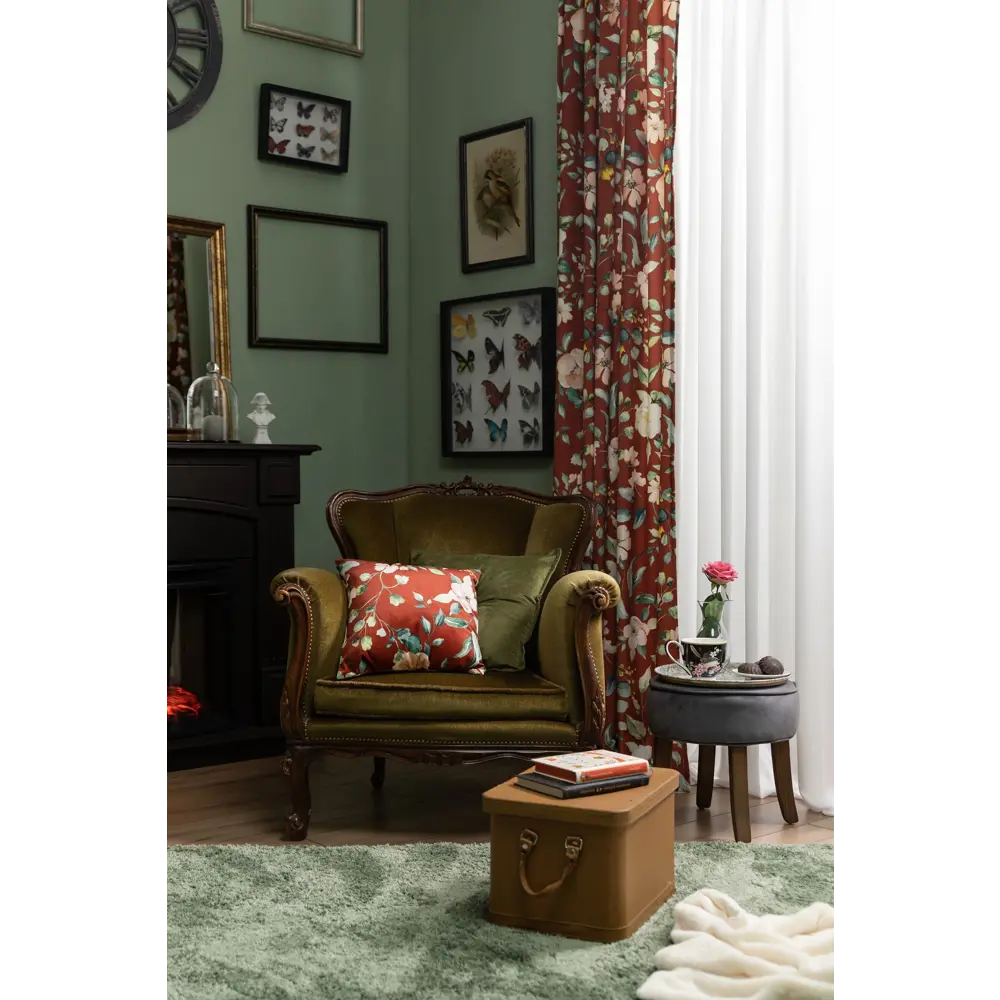 Штора на ленте «Персия» 140х260 см цвет красный SEASONS STLM-2136882 - Вид №4