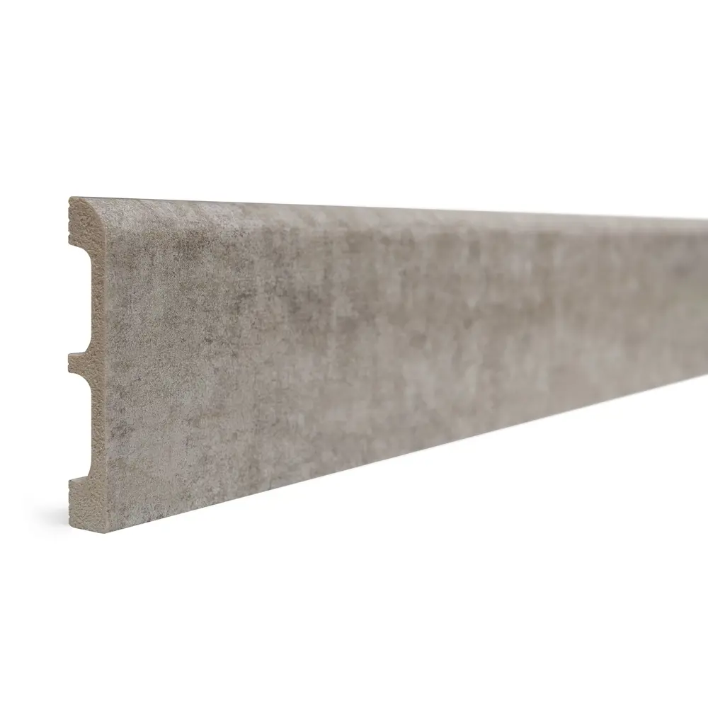 Молдинг настенный ударопрочный Decor-Dizayn 706-25 серый бархат 80x13x2400 мм STLM-2101216