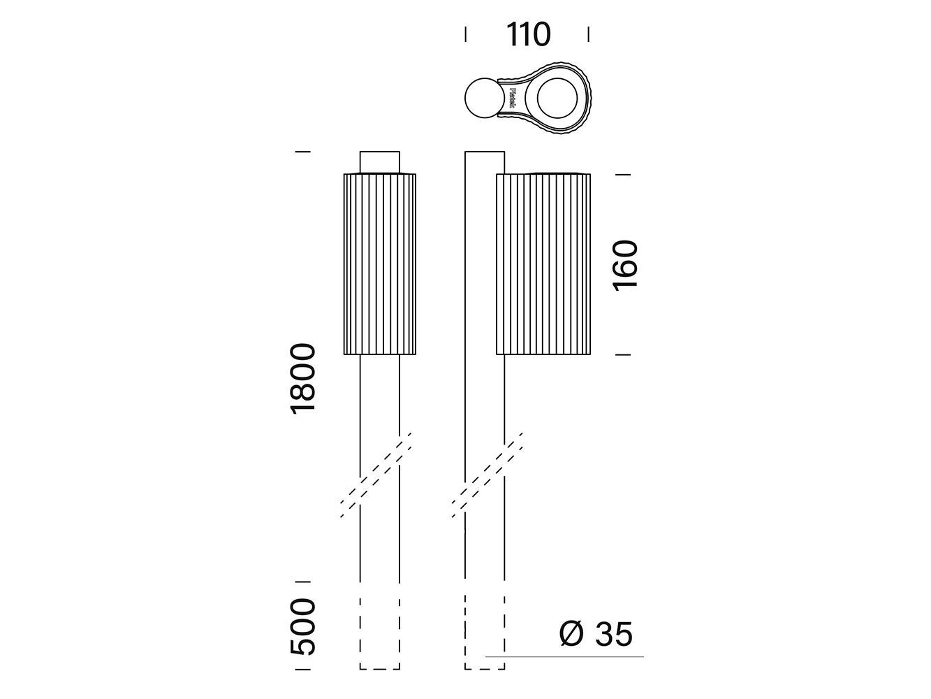 Алюминиевый светодиодный световой столб Platek Sister Ray ARCH-00033823 - Вид №5