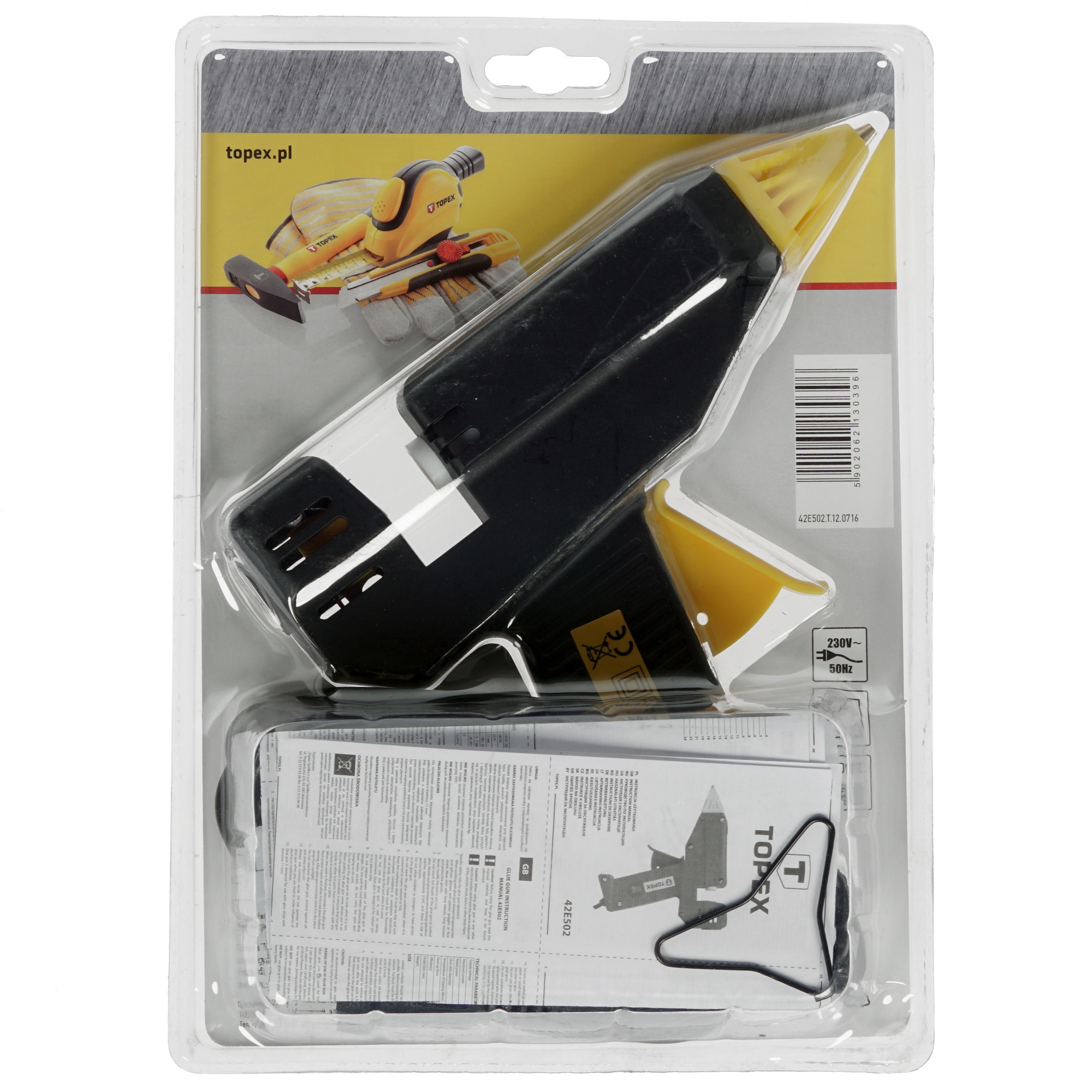 Клеевой пистолет Topex 42E502 8118743 STDN-0005398 - Вид №2