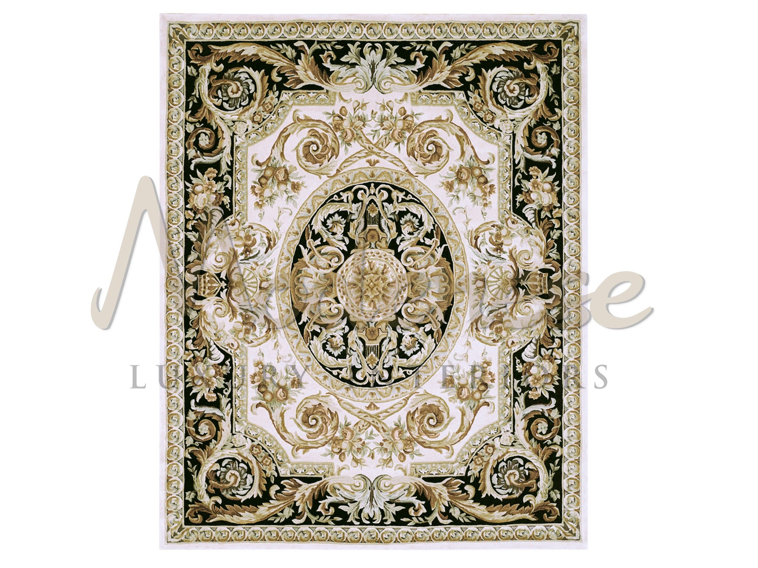 Шелковый прямоугольный ковер Modenese Luxury Interiors ковры и ковры ARCH-00082610