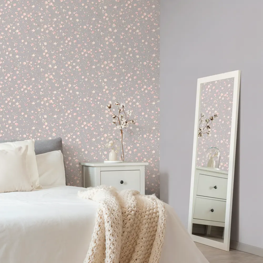 Обои флизелиновые Monte Solaro Floral темно-серые 1.06 м MS9132-23 85309974 STLM-2135197 - Вид №3