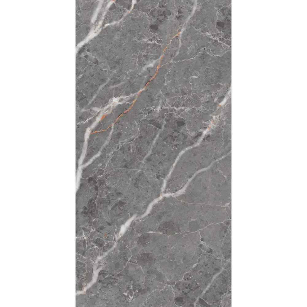 Глазурованный керамогранит Concor Lava Grey 60x120 см 1.44 м² глянцевый цвет серый STLM-2178566 - Вид №1