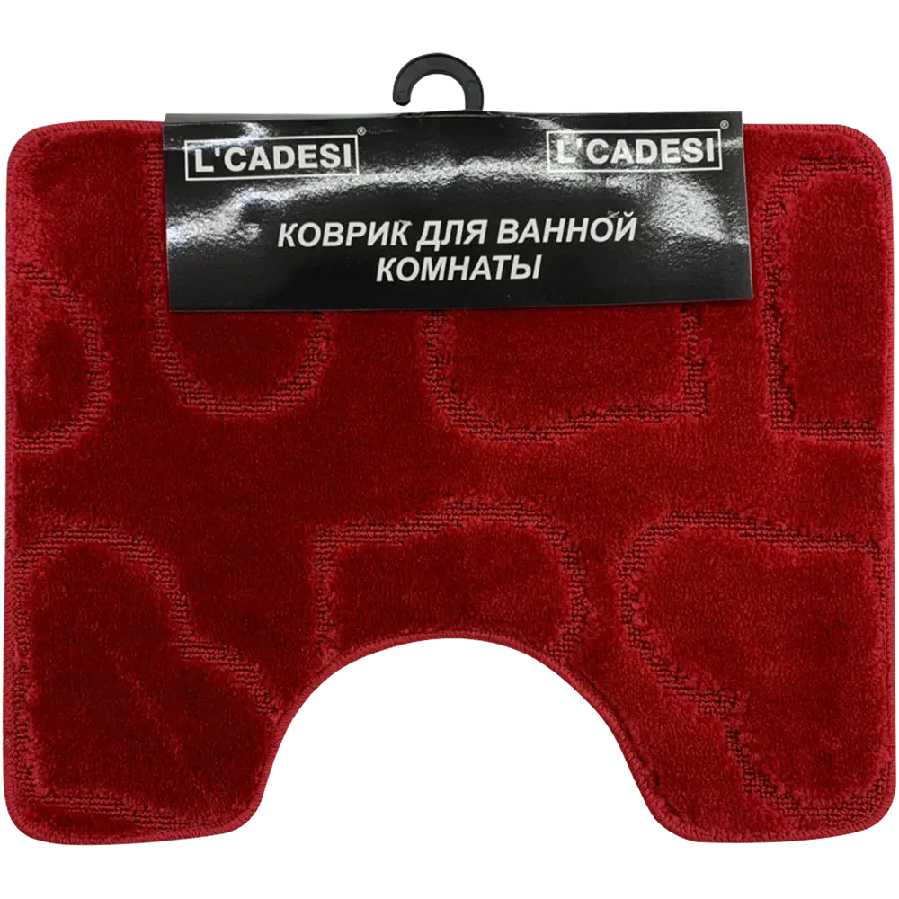 Коврик для туалета Nada 50x60 см цвет вишневый 82482154 STLM-2036910 L'CADESI - Вид №3