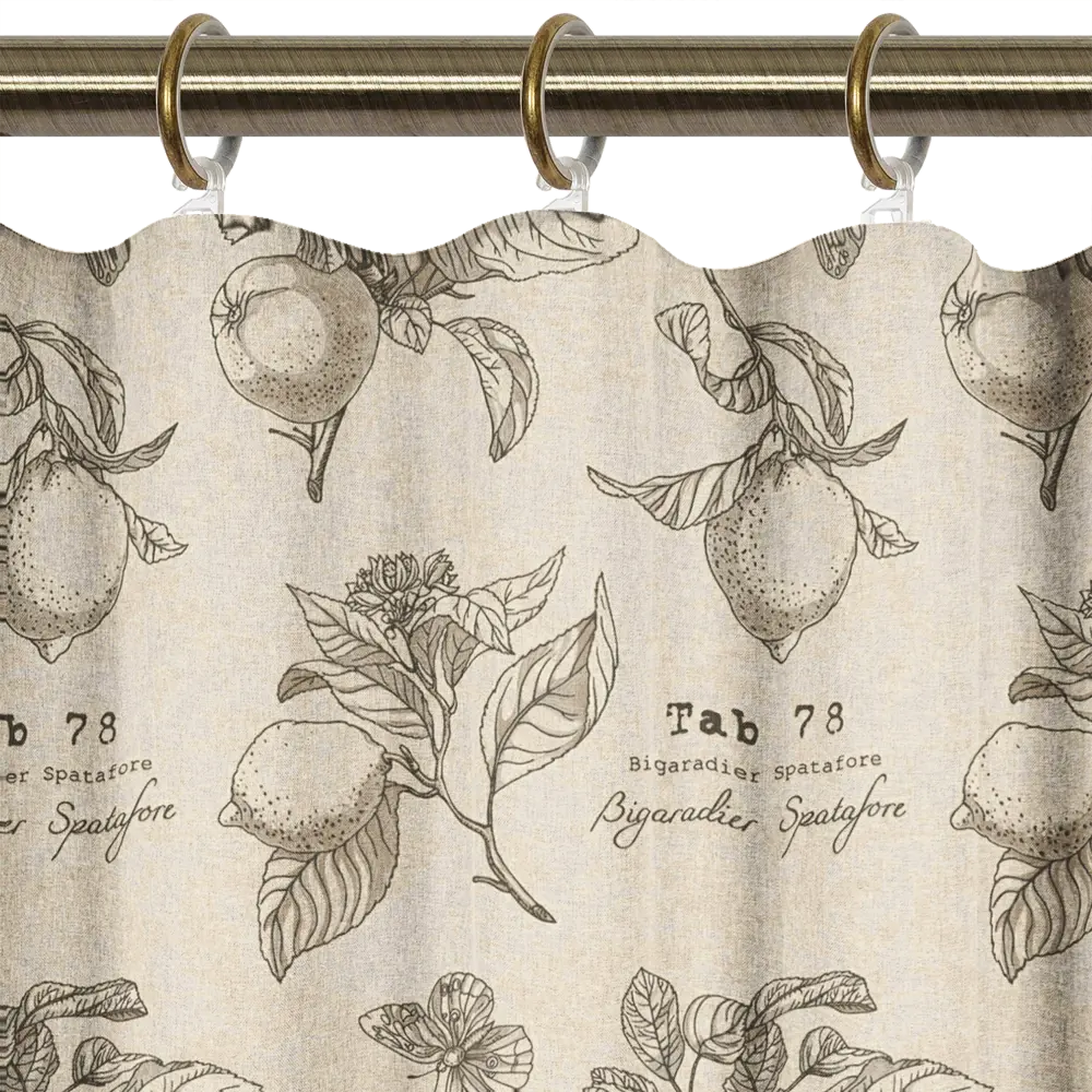 LINEN WAY Штора кухонная «Лимонная фрезия» с лентой 145×180 см 82709342 STLM-0034588 - Вид №4