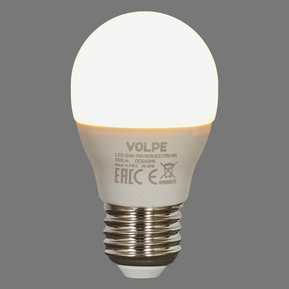 Светодиодная лампа Volpe Norma с теплым белым светом для уютного интерьера 82303267 STLM-0914060 - Вид №3