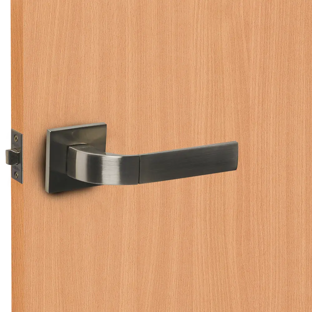 Дверные ручки Punto Trento без запирания комплект цвет никель STLM-2207696 - Вид №5