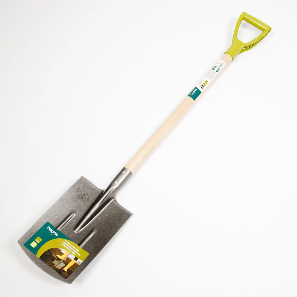 Лопата штыковая BEGINIA 120 см сталь с черенком прямоугольная рельсовая сталь STLM-2069242 - Вид №5