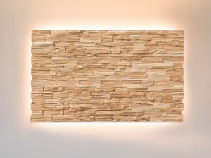 Светлая декоративная панель из Сырцовой черепицы cirmolo