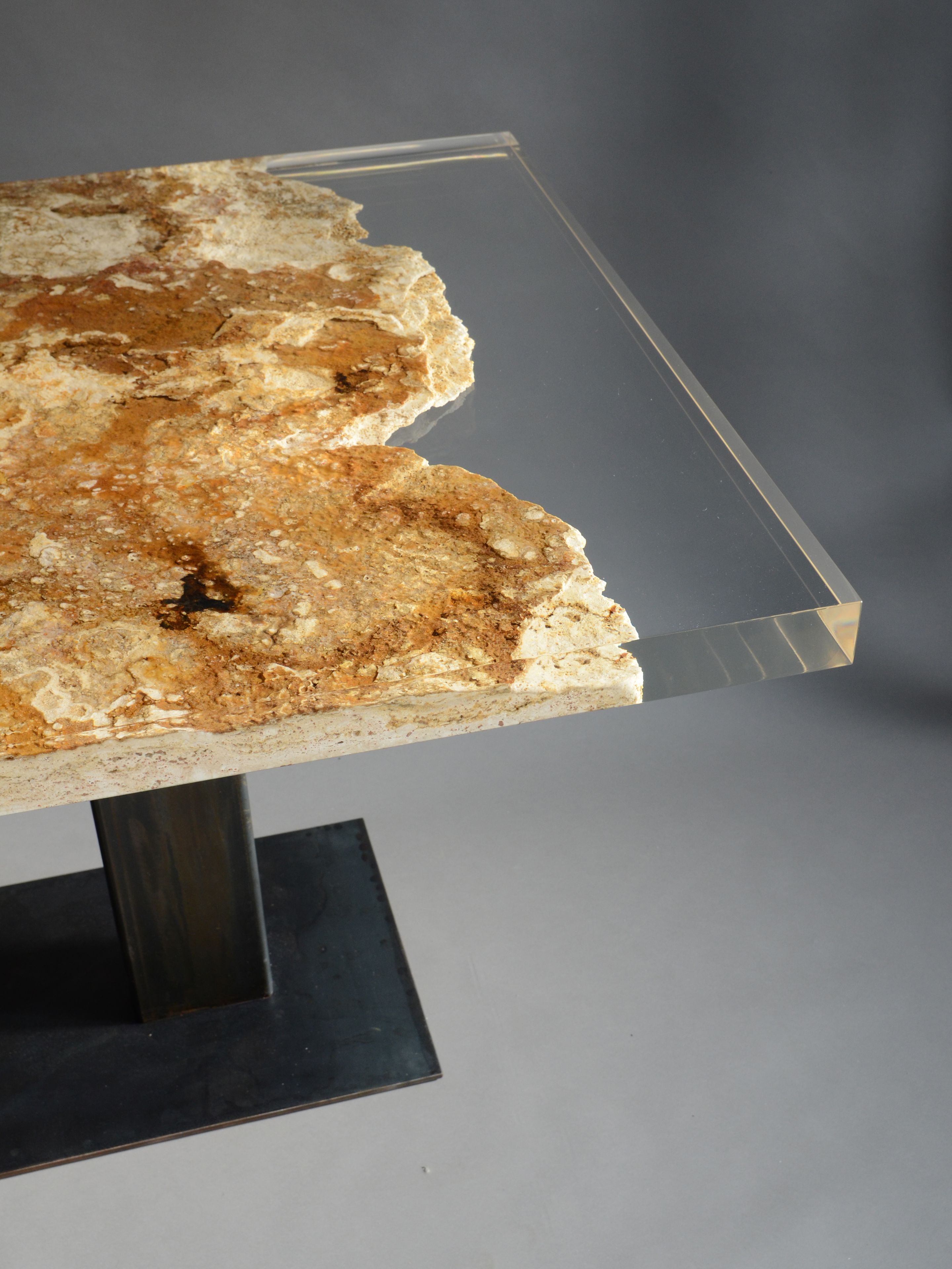 Прямоугольный обеденный стол из травертина от Rapolano alcarol Bedrock ARCH-00048666 - Вид №6