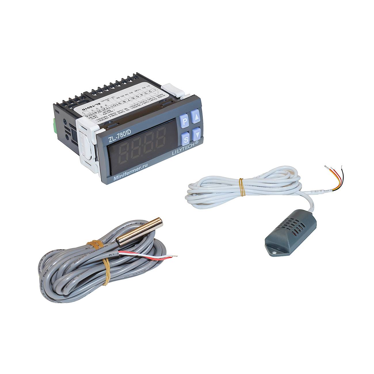 2221 Контроллер LILYTECH ZL-7801D (темп + влажность + 2 таймера+сигнализация) LAB.Space  - Вид №1