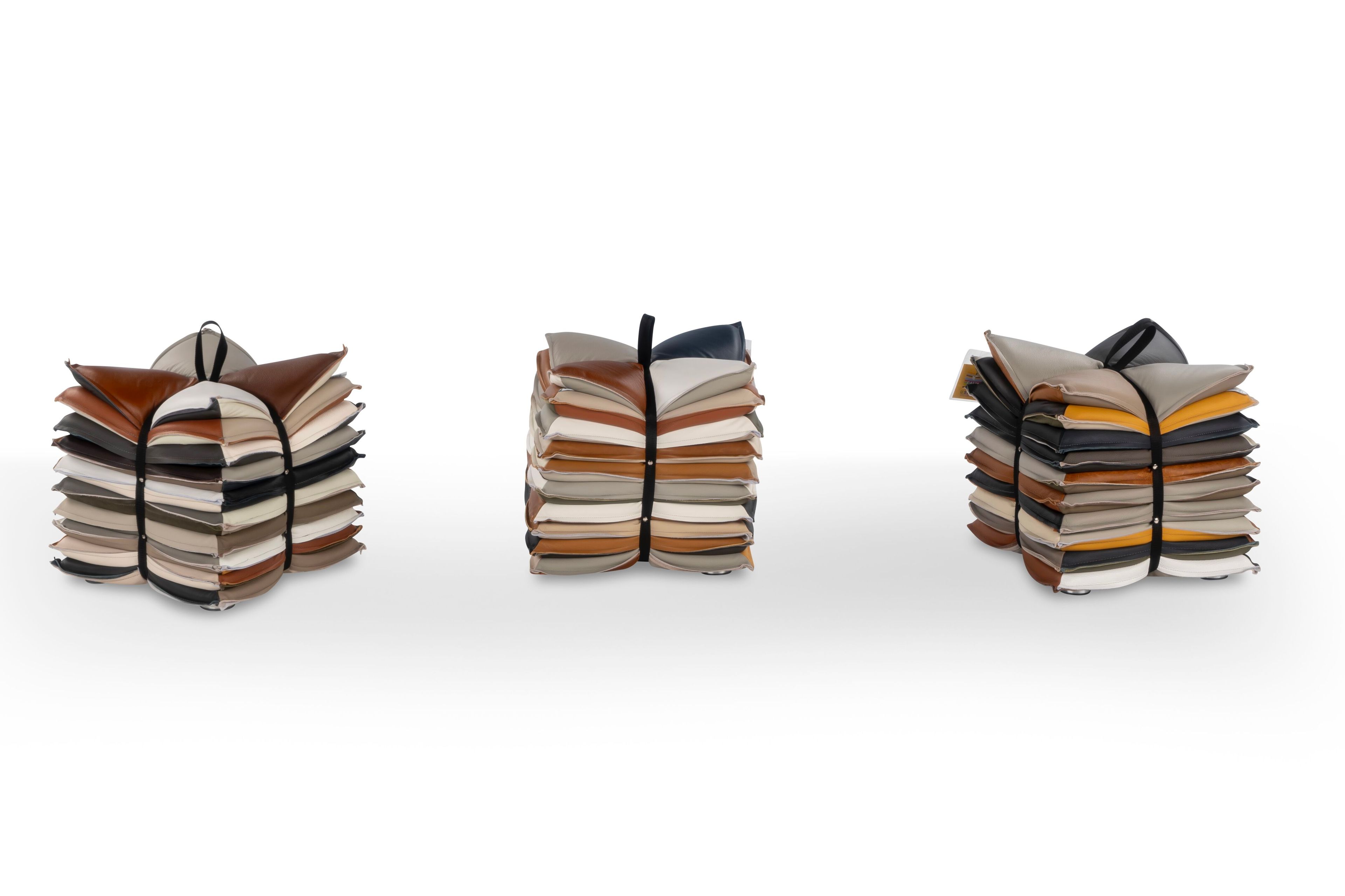 Квадратный пуф из ткани Calia Italia Superior ARCH-00058836 - Вид №4