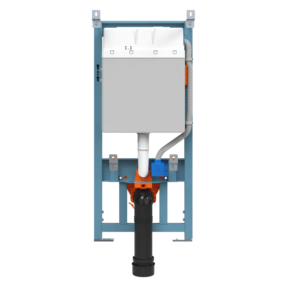 Инсталляция VitrA для подвесного унитаза с кнопкой цвет хром STLM-2098203 - Вид №2