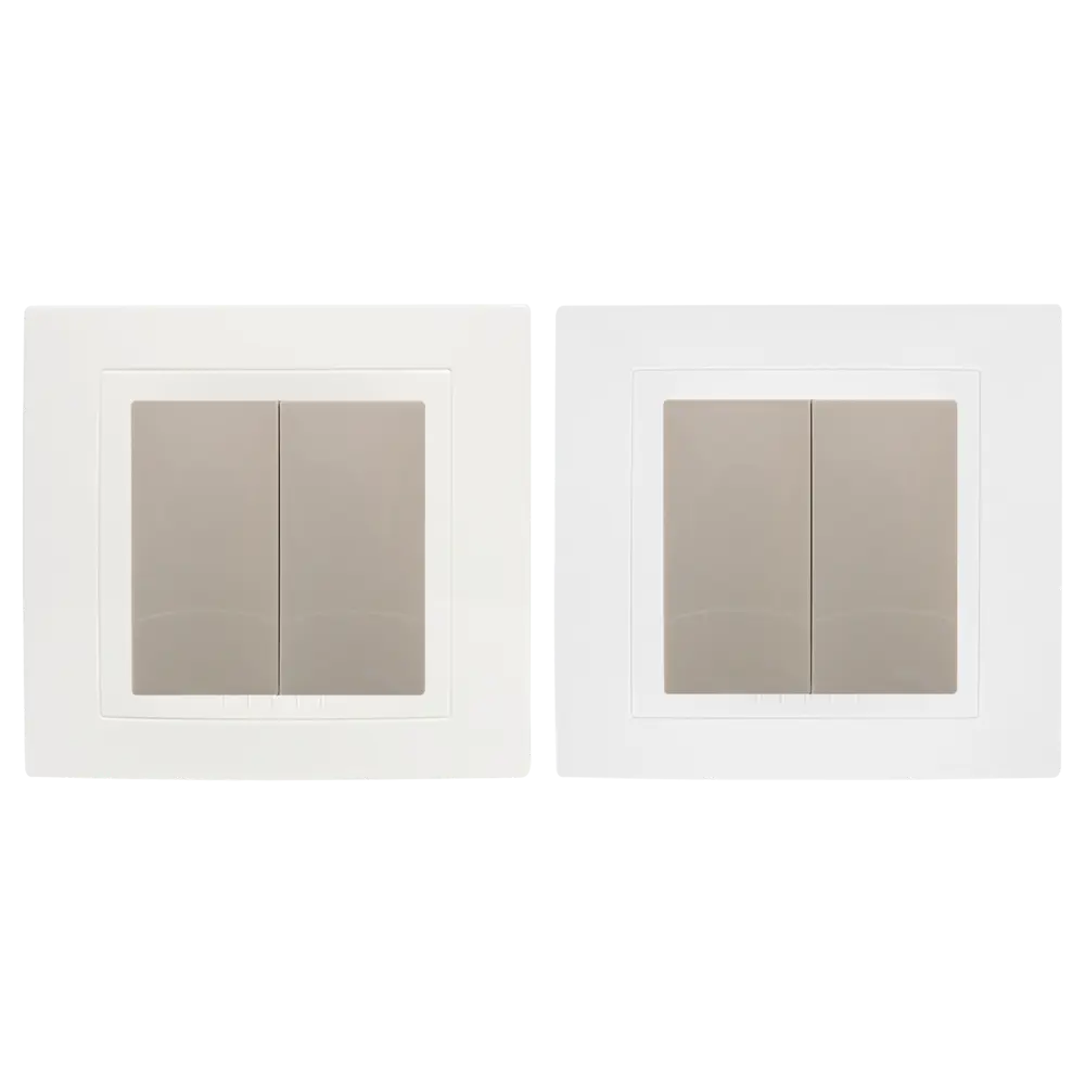 Переключатель встраиваемый Systeme Electric Unica 2 клавиши, цвет бежевый STLM-2097571 - Вид №2