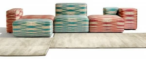 MissoniHome Секционный диван со съемным чехлом из ткани