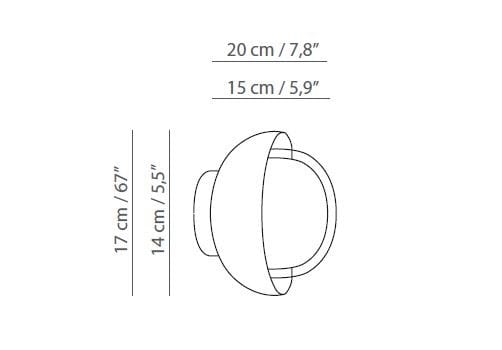 Боросиликатное стекло настенный светильник / потолочный светильник Tooy ARCH-00140620 - Вид №1