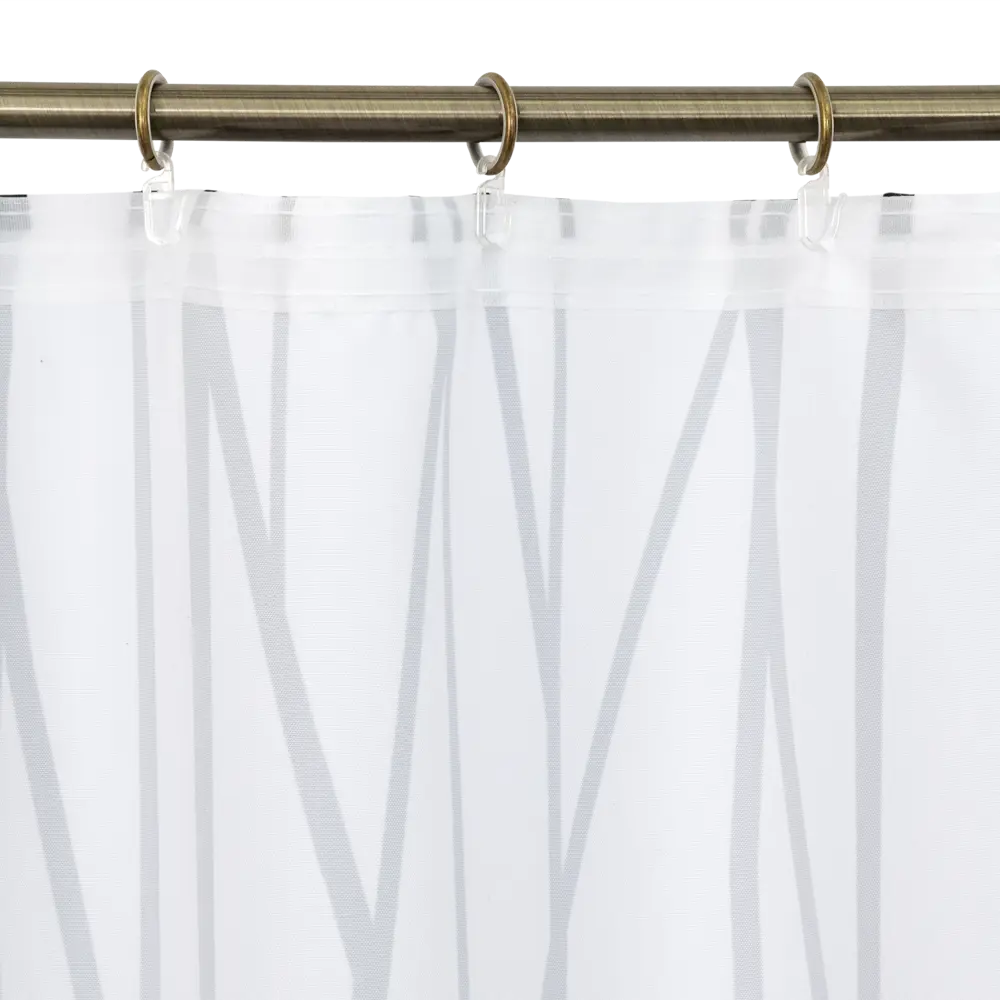 Штора на ленте «Геометрия» 140х260 см цвет бело-чёрный SEASONS STLM-2004803 - Вид №4