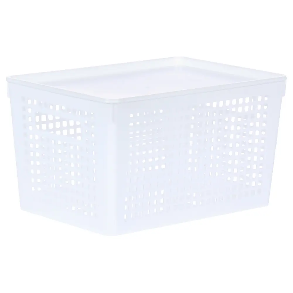 Santreyd Белый лоток для хранения с крышкой 27×19×15 см 82015429 STLM-0017658 - Вид №1