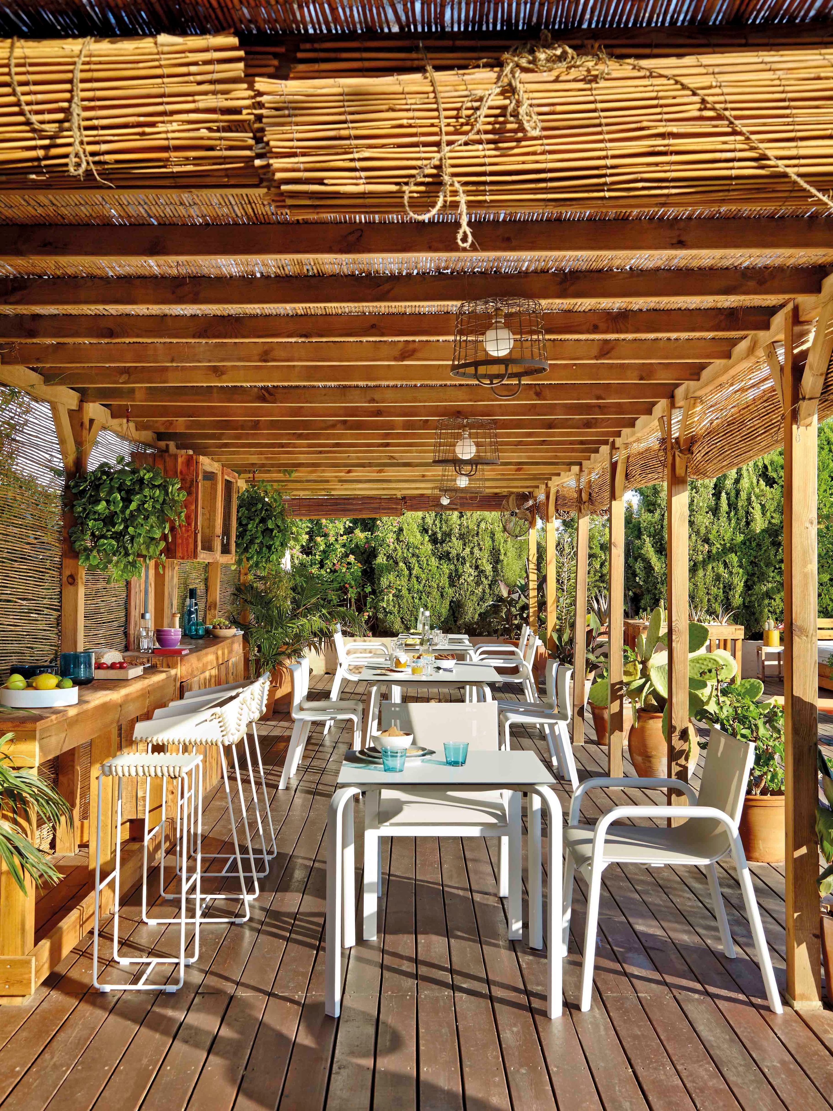 Термокрытый алюминиевый штабелируемый садовый стол GANDIABLASCO стек ARCH-00072935 - Вид №5