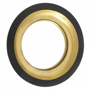 Зеркало круглое черное с золотом диаметр 75 см Alne PUSHA ДИЗАЙНЕРСКИЕ 062665 Золото;черный