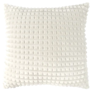 Подушка Плюш 40x40 см цвет бело-серый 89112391 STLM-2205641