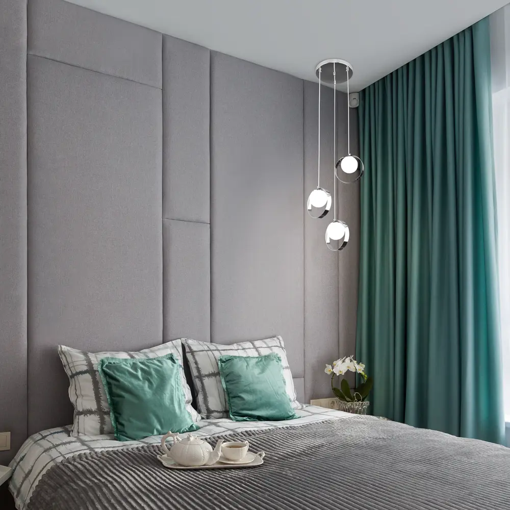 Светильник подвесной Eurosvet Dublin 3 лампы 4 м² цвет хром STLM-2138901 - Вид №10