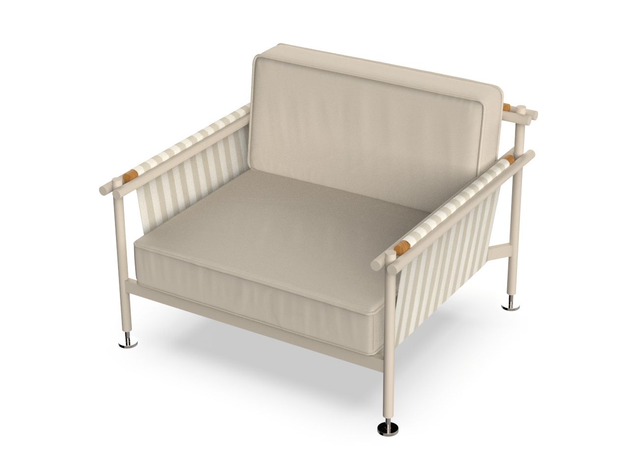 Тканевое садовое кресло с подлокотниками Vondom Hamptons ARCH-00046631