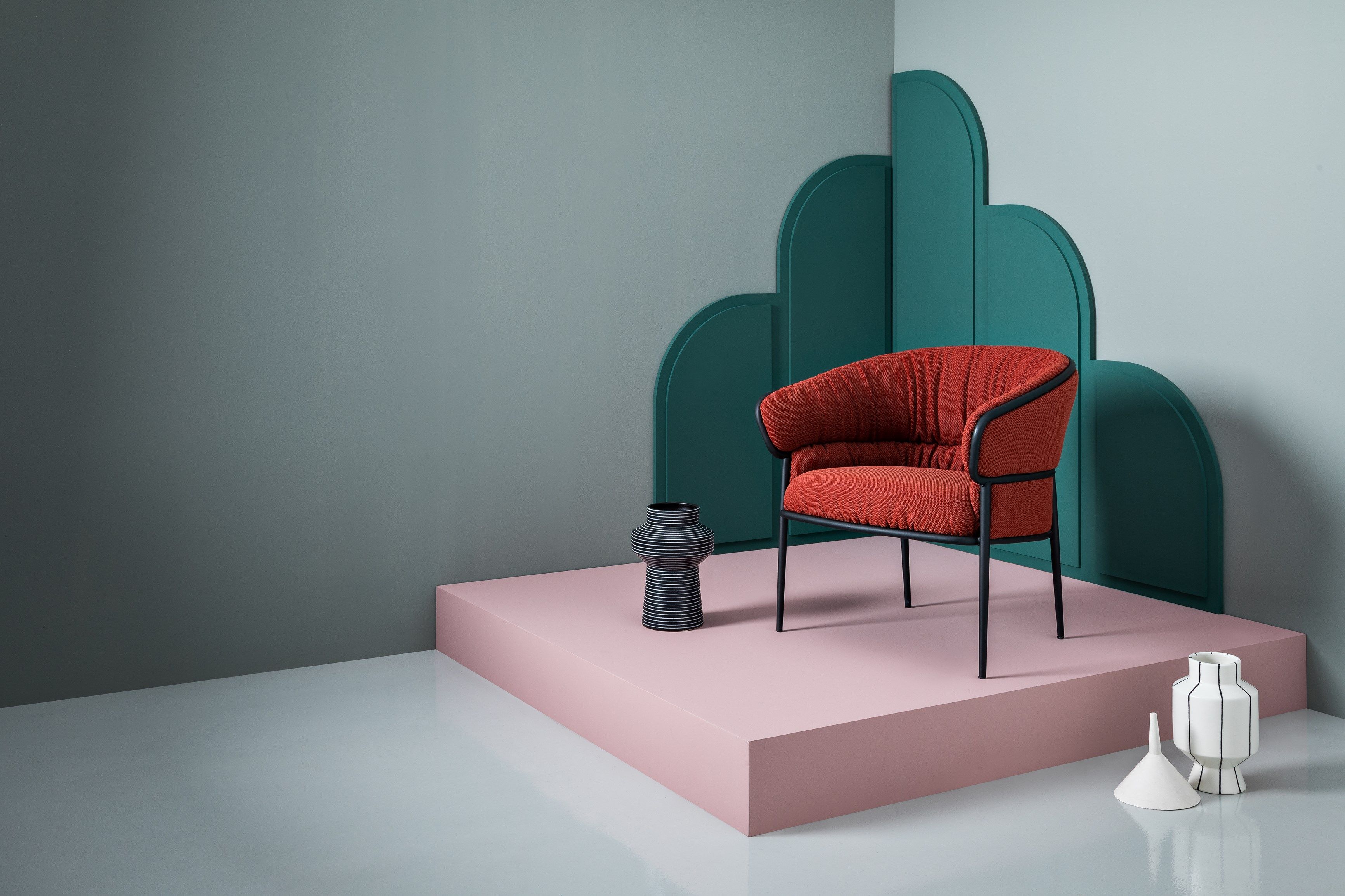 Тканевое кресло с подлокотниками SP01 Shu-Ying ARCH-00024098 - Вид №7