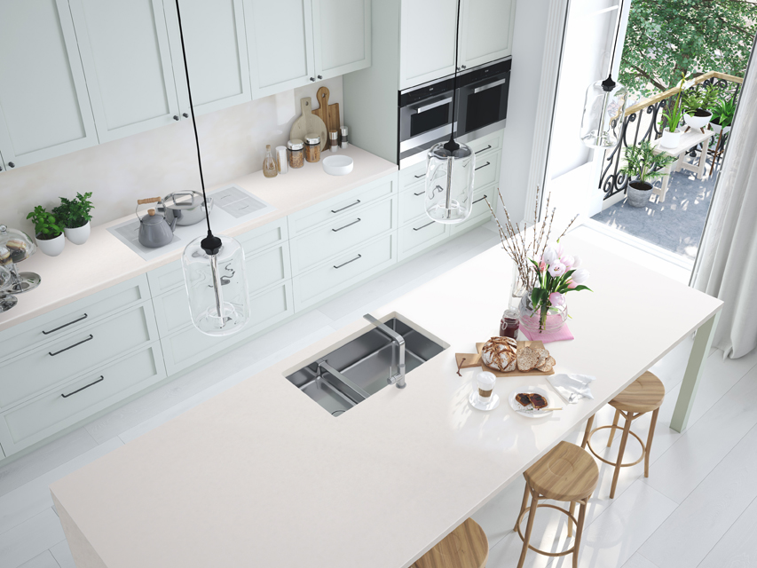 Столешницы для кухни - Фиори бьянко / 12 мм LIGRON LIST226 2376 - Вид №4