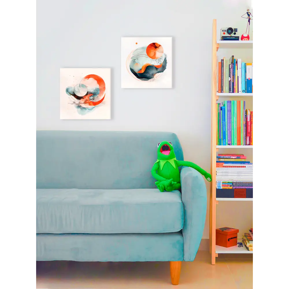 Картина Космическая акварель 30x30 см 2 шт FBRUSH STLM-2044894 - Вид №6