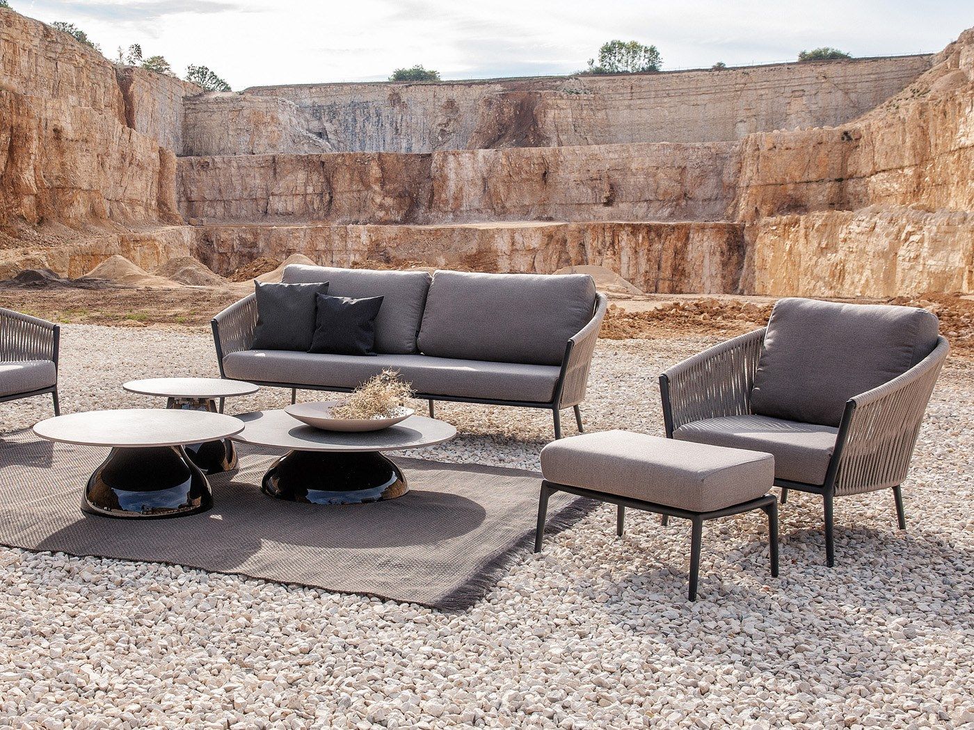 Тканевая Садовая подставка для ног FISCHER MÖBEL Cosmo ARCH-00029555 - Вид №3