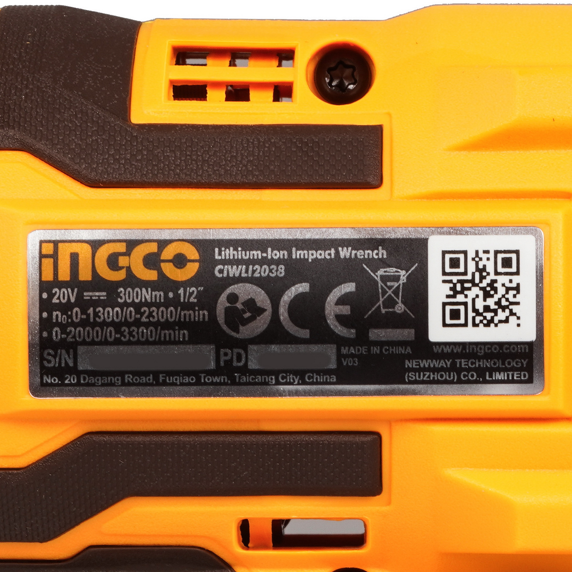 Гайковерт INGCO CIWLI2038 5496813 STDN-0044173 - Вид №3