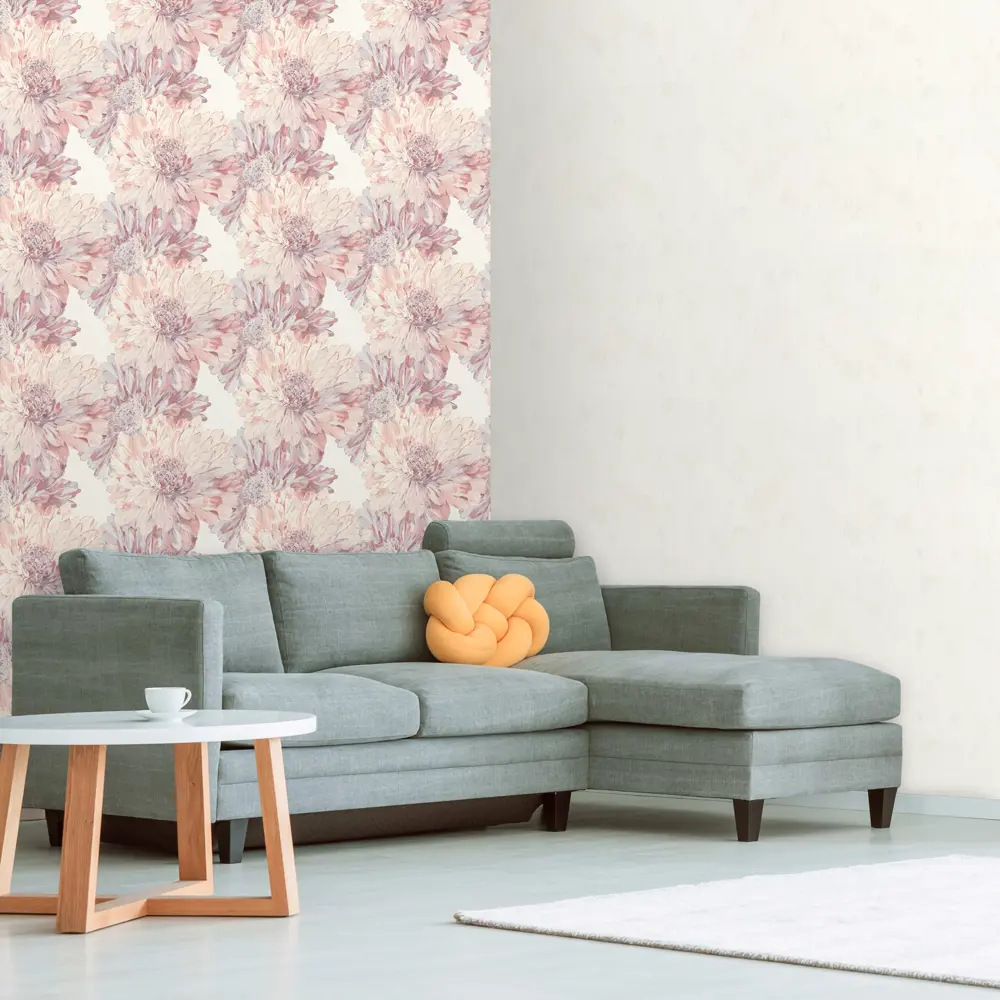 EURO DECOR Stella - флизелиновые обои бежевые для гостиной и спальни 89369329 STLM-1478167 - Вид №3