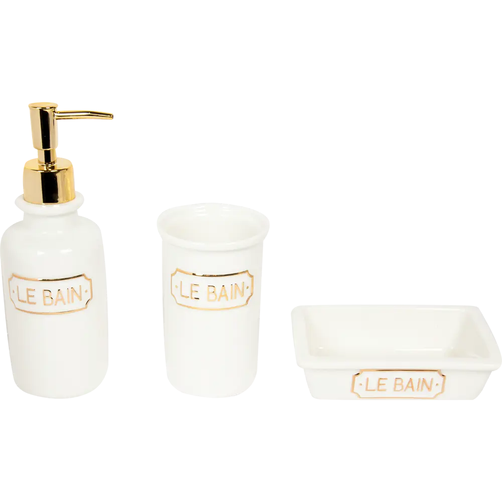 Дозатор для жидкого мыла Wess Le Bain Blanc цвет золотой 82260745 STLM-2209868 - Вид №2