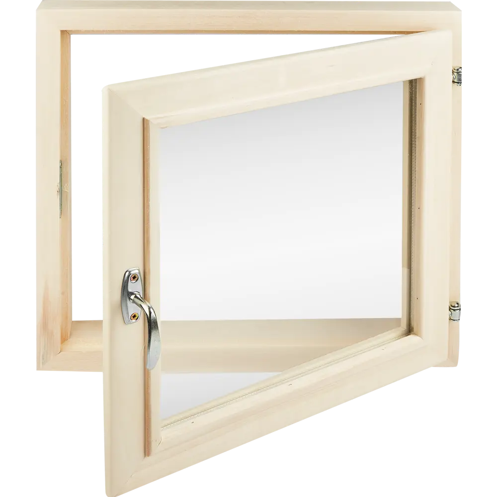 Santreyd: Деревянное окно для бани из липы 500×500 мм 84379095 STLM-0048890 - Вид №3