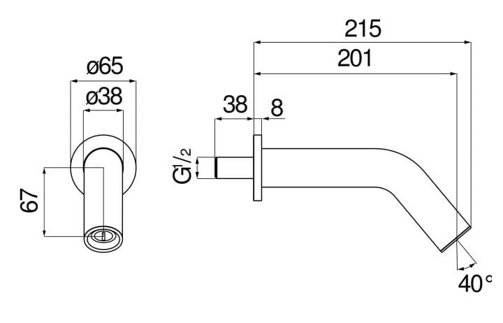 Настенный дозирующий носик Nobili Солнце ARCH-00119139 - Вид №3