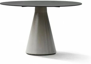 Bentu Design Круглый бетонный стол с алюминиевой столешницей Ding