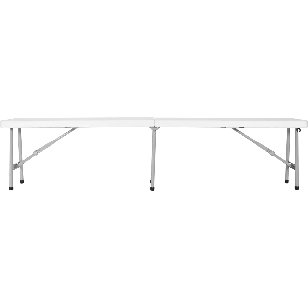 Скамья садовая складная Сатурн 184x31x44 см сталь/полиэтилен белая Santreyd STLM-2135646 - Вид №2