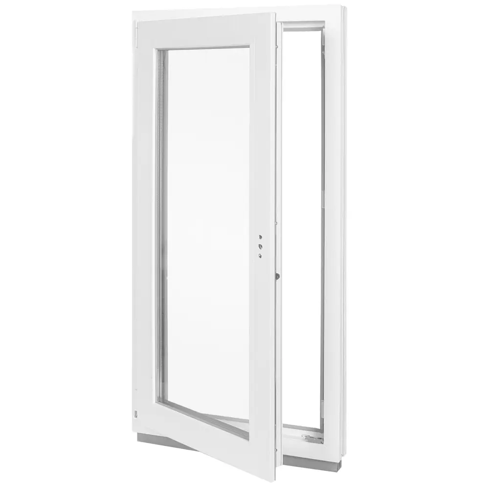 Окно ПВХ одностворчатое, 120x60 см, поворотно-откидное левое DECEUNINCK STLM-2103722 - Вид №2