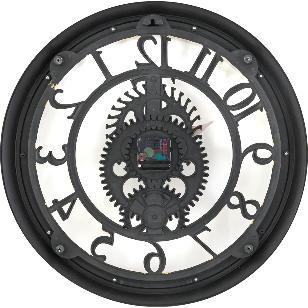 Часы настенные Dream River Шестеренки круглые пластик цвет черный ø50,8  см STLM-2136239 - Вид №2