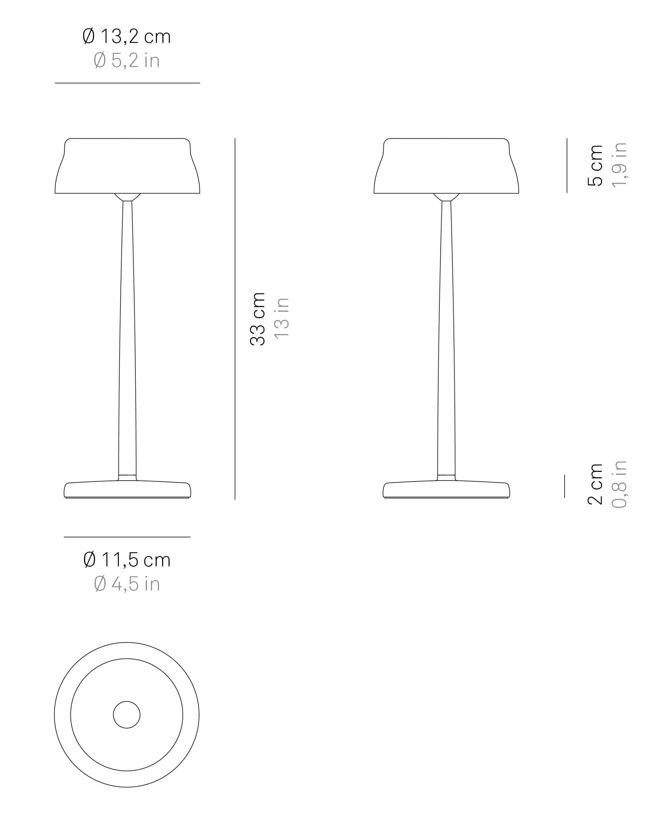 Аккумуляторная настольная лампа Zafferano Sister Light Wi-Fi ARCH-00125653 - Вид №14