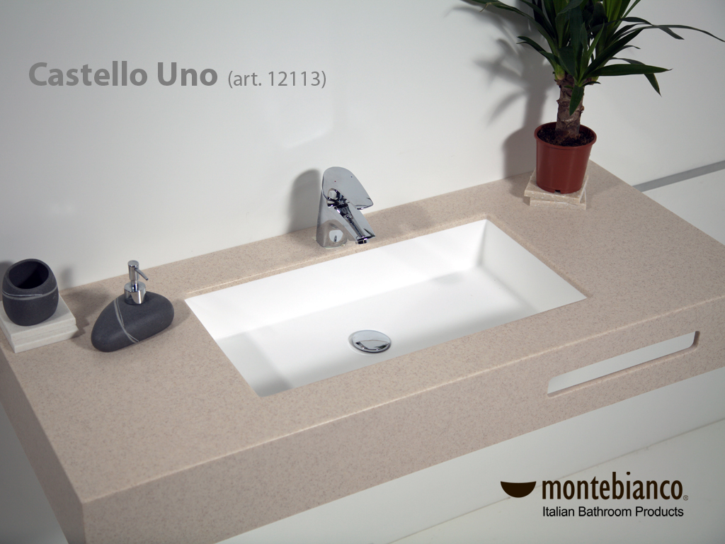 12113 Раковина Montebianco Castello Uno Santreyd  - Вид №3