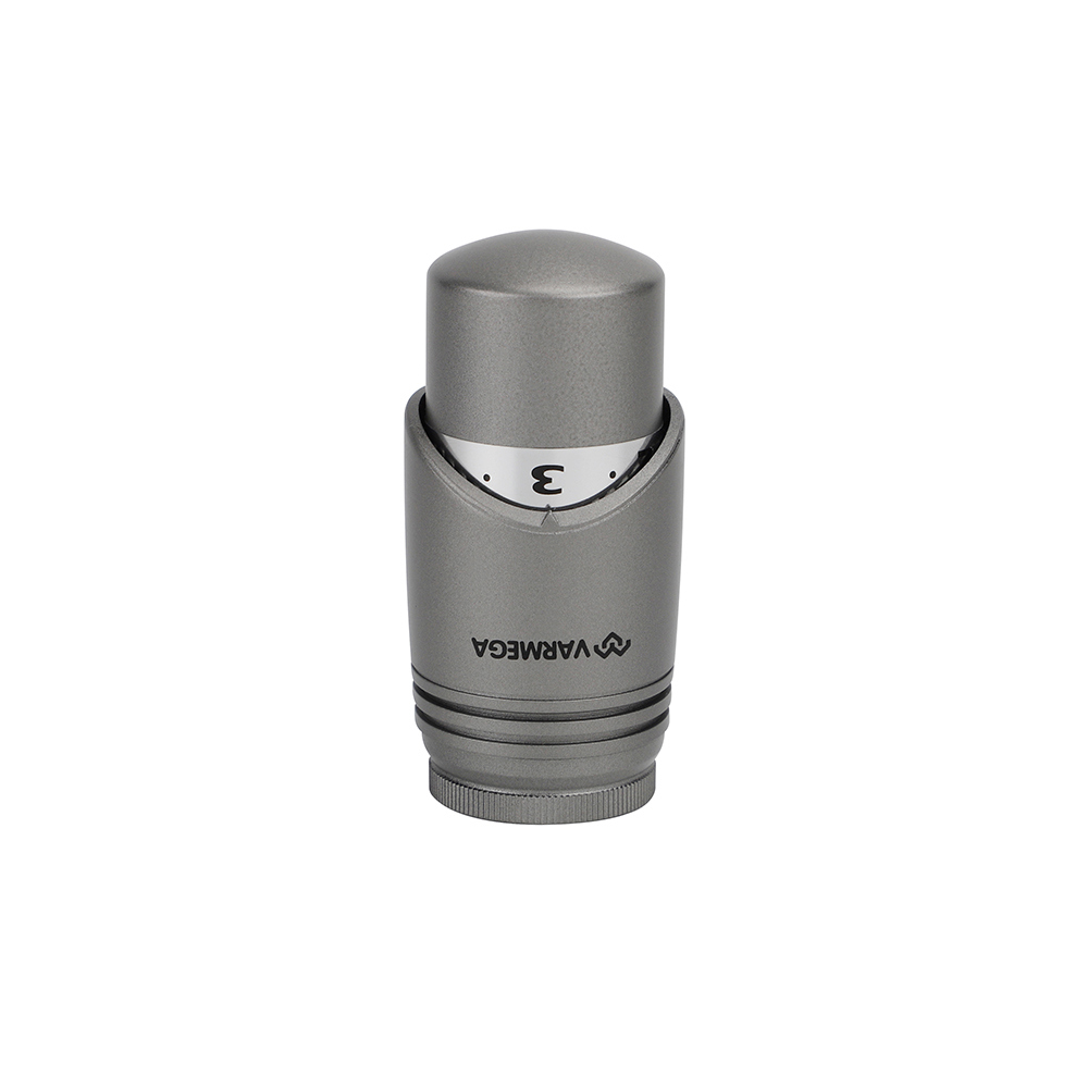 91092894 Термостатическая головка для радиаторного клапана M30x1.5 VM112 цвет серый STLM-0480261 VARMEGA