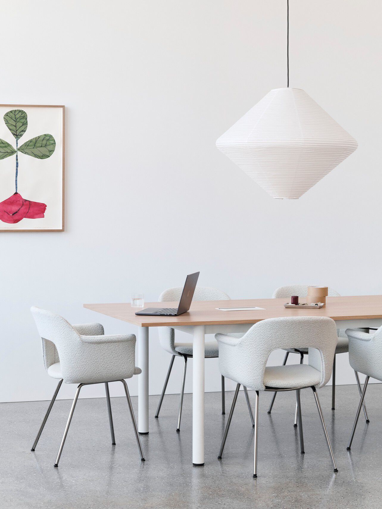 Полипропиленовый стул с подлокотниками с открытой спинкой Hay макет ARCH-00062765 - Вид №19